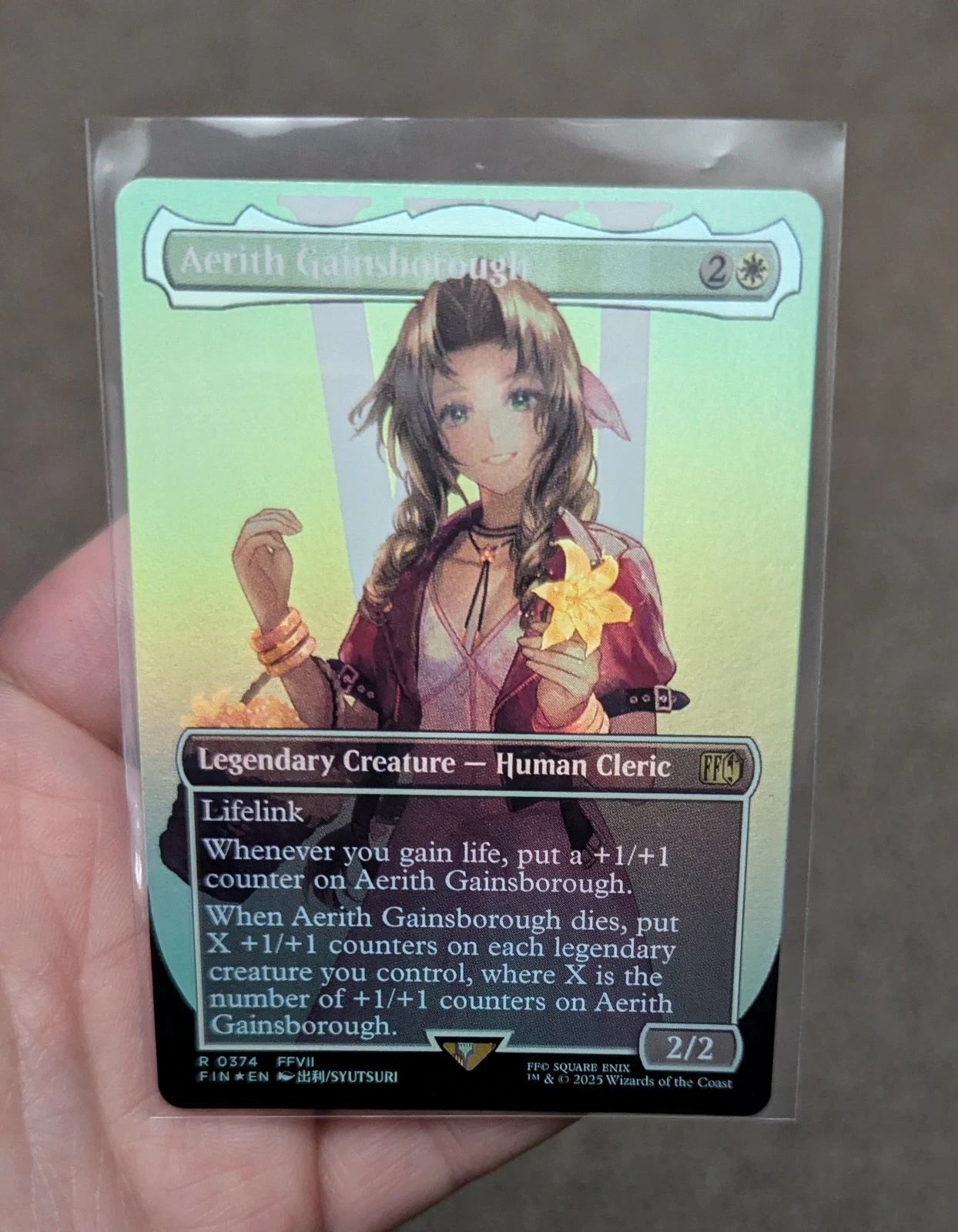 Aerith Gainsborough (Borderless) (Foil) NM [FIN] MTG Final Fantasy