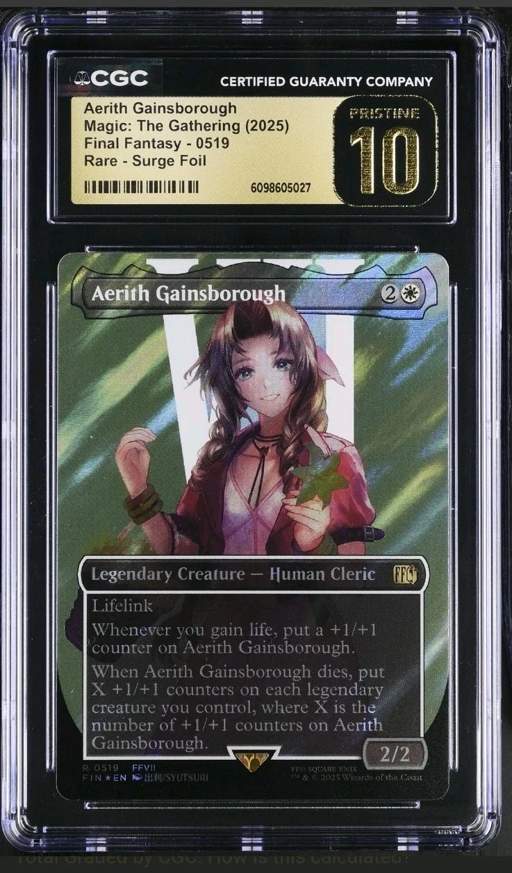AERITH GAINSBOROUGH Final Fantasy Surge Foil Rare CGC Pristine 10 MTG
