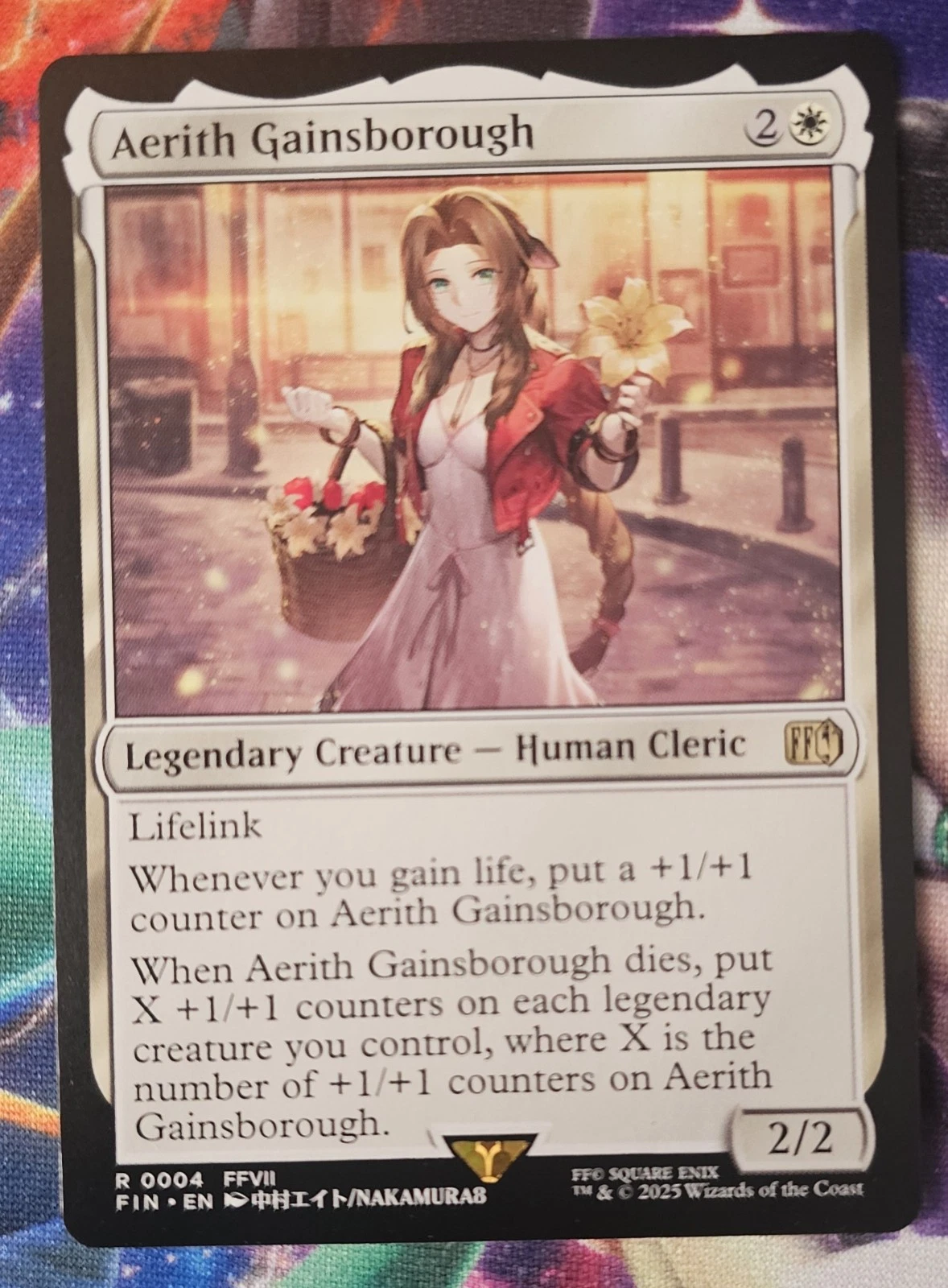 Aerith Gainsborough Magic the Gathering Rare Card Final Fantasy