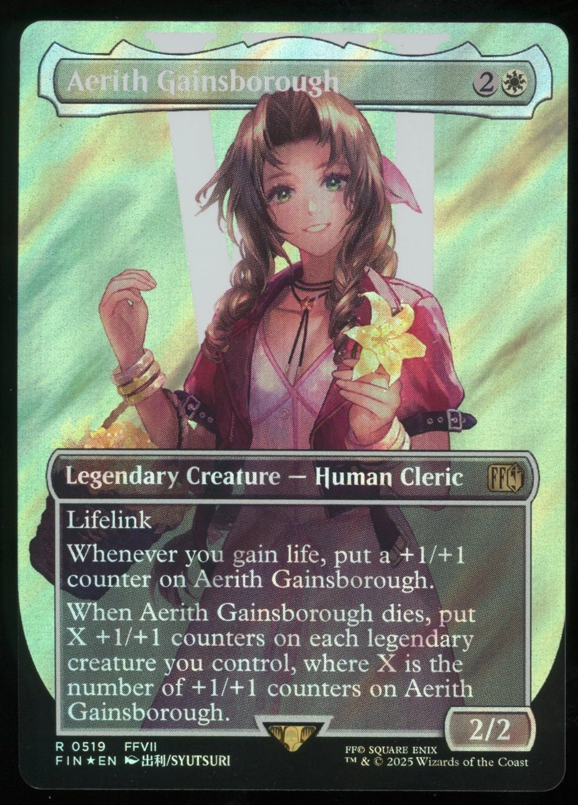 Aerith Gainsborough - Surge Foil - Borderless - MTG FINAL FANTASY - RareCo