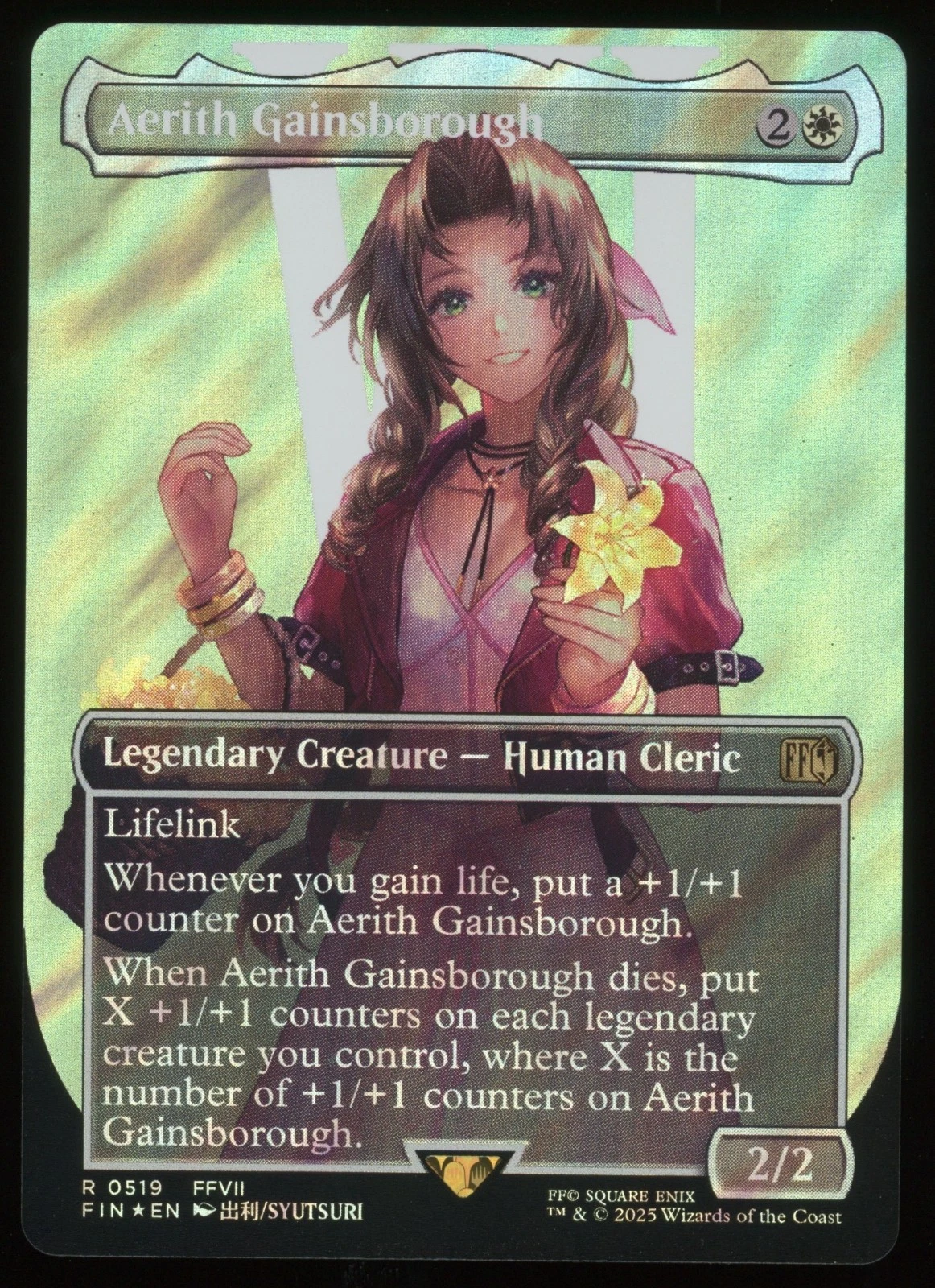 Aerith Gainsborough - Surge Foil - Borderless - MTG FINAL FANTASY - RareCo