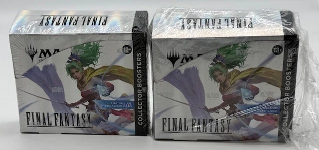 Lot of (2) Magic The Gathering Final Fantasy Collector Boosters Boxes Sealed