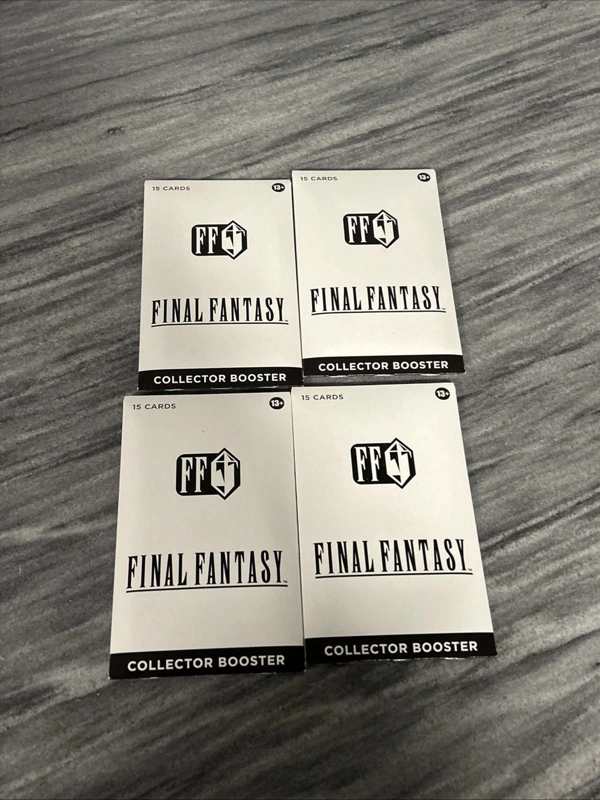 Lot Of (4) MTG Final Fantasy Collector Booster Pack Factory Sealed