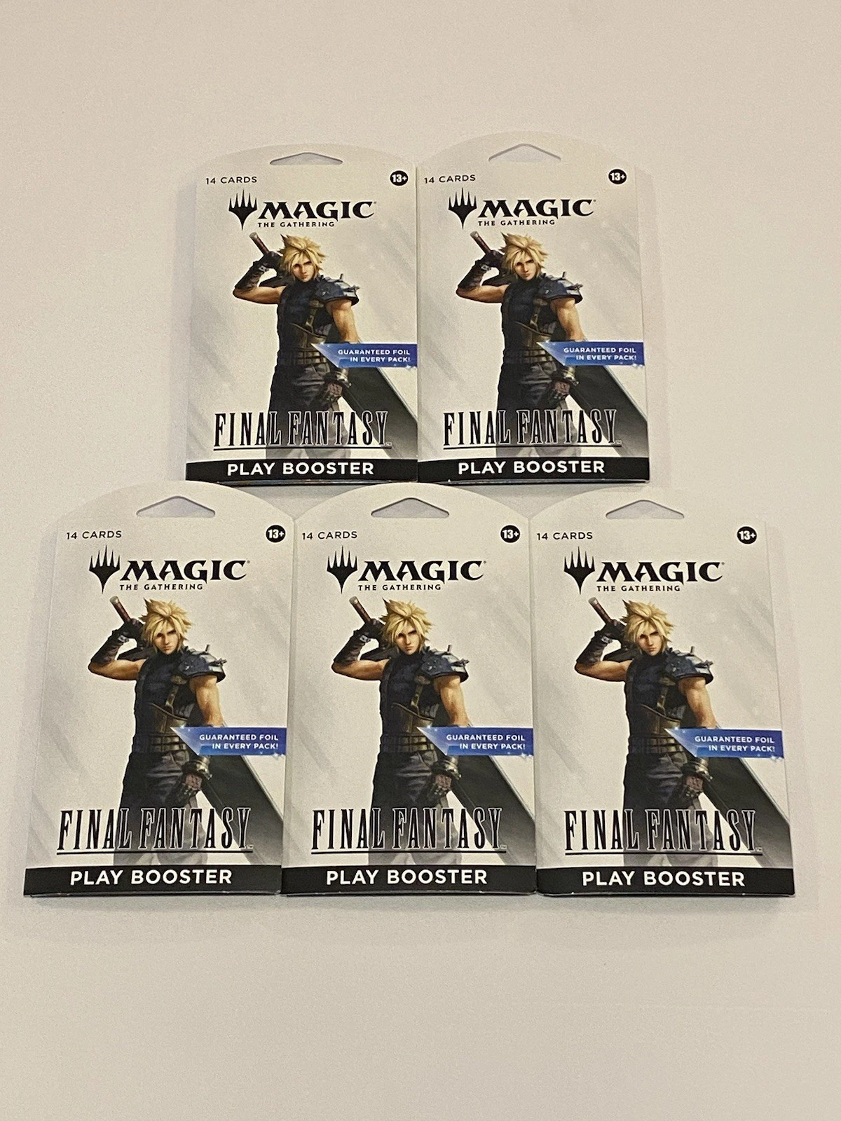 Magic the Gathering Final Fantasy Play Booster Pack LOT OF 5 PACKS MTG S056