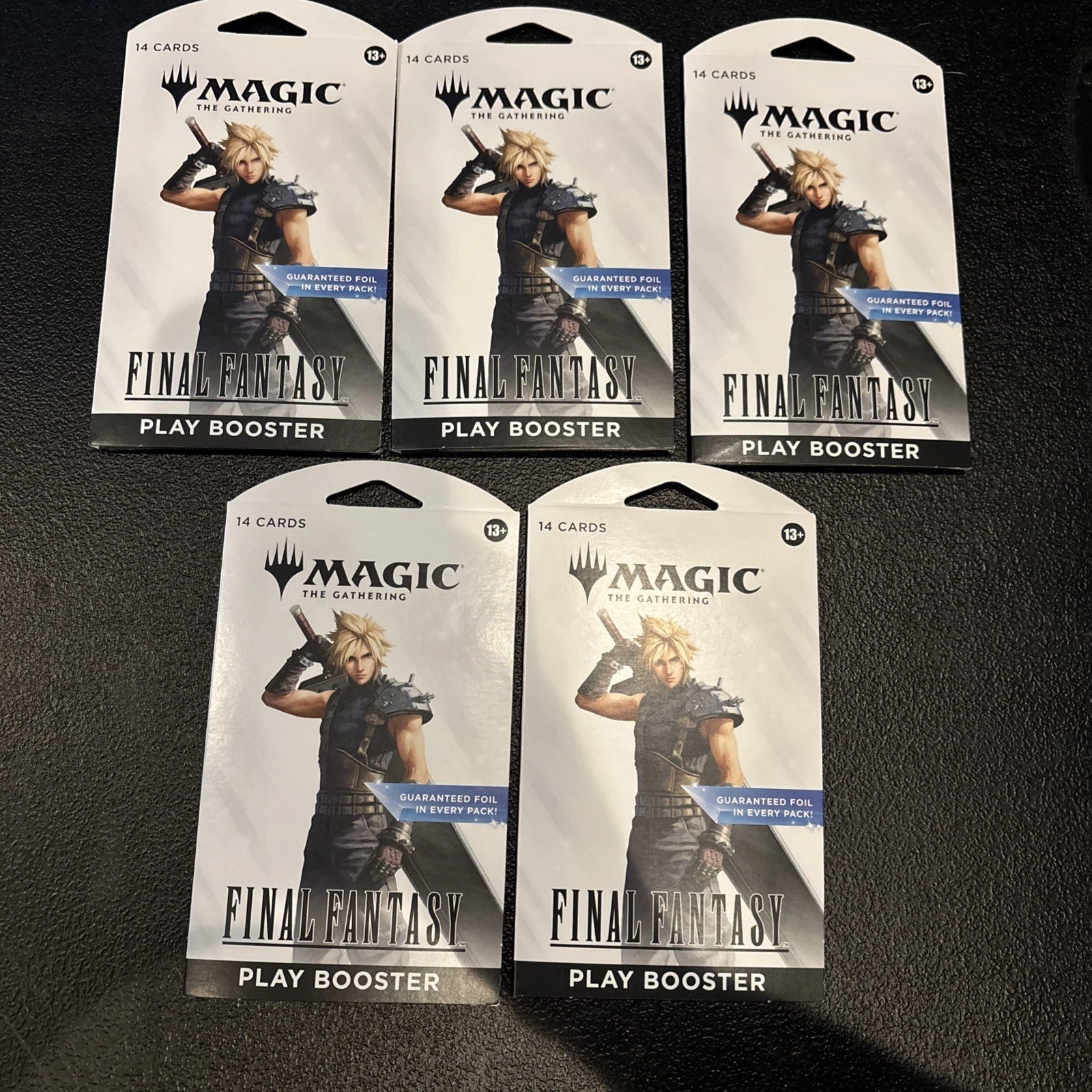 Magic The Gathering Final Fantasy Play Booster Packs New Sealed (x5)