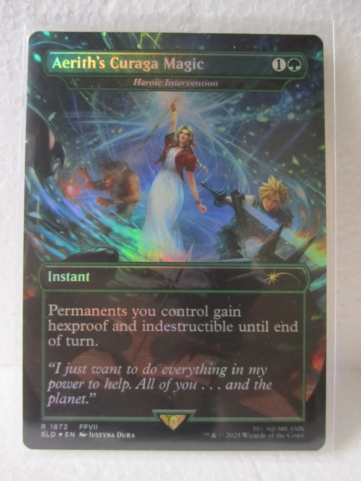 MTG: Aerith's Curaga Magic Foil Final Fantasy Secret Lair