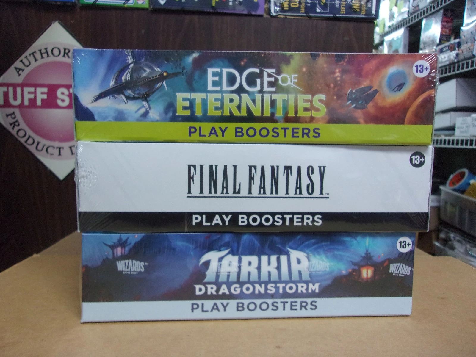 MTG EDGE ETERNITES PLAY + TARKIR PLAY + FINAL FANTASY PLAY BOOSTER BOXES