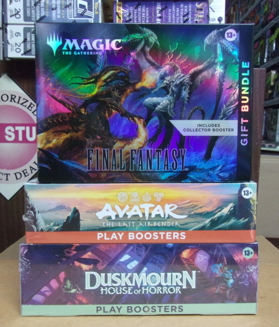 MTG FINAL FANTASY GIFT BUNDLE + AVATAR PLAY + DUSKMOURN PLAY BOOSTER BOXES