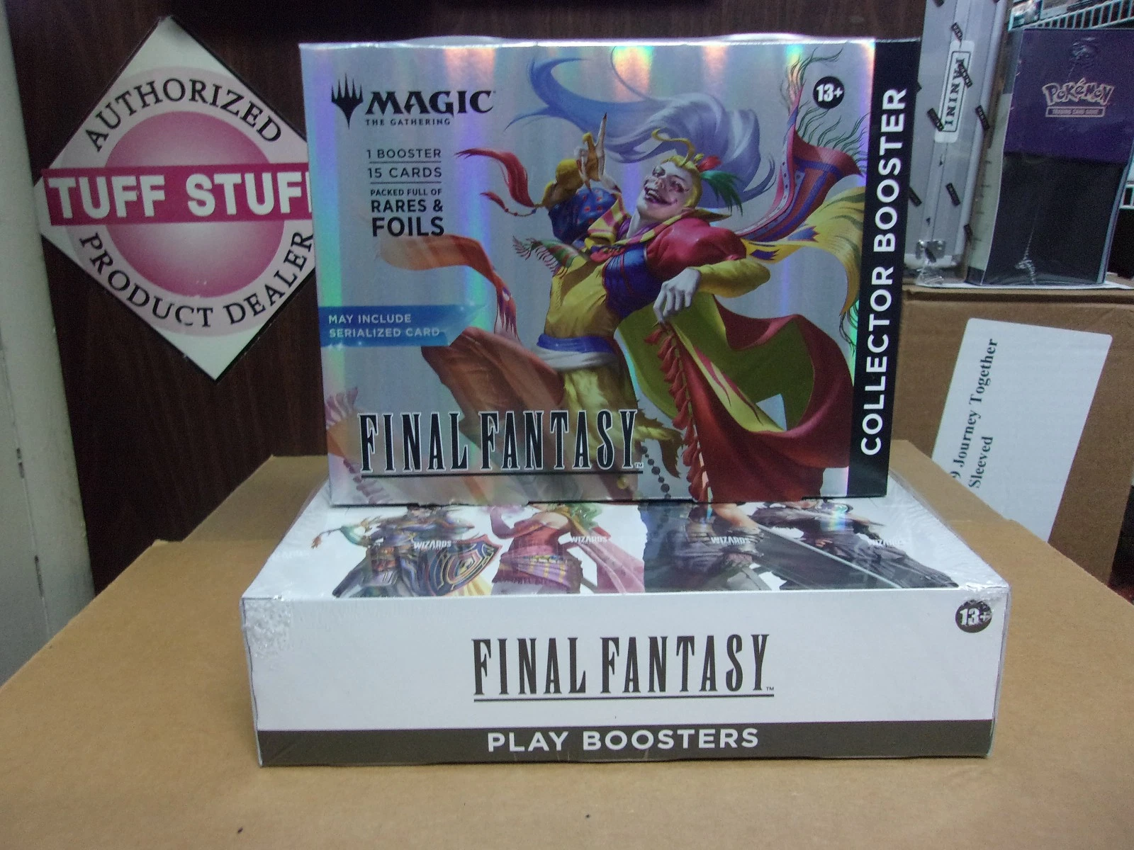 MTG FINAL FANTASY PLAY BOOSTER BOX + OMEGA COLLECTOR PACK LOT