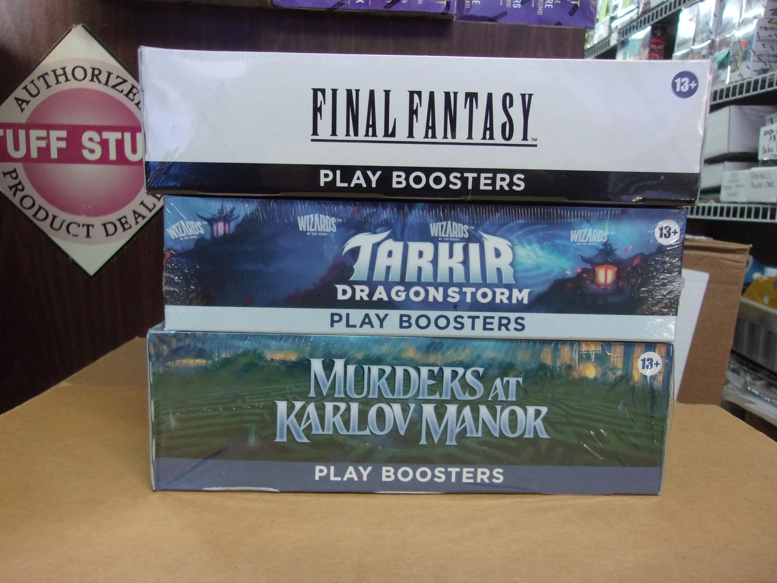 MTG FINAL FANTASY PLAY + TARKIR PLAY + MURDERS KARLOV PLAY BOOSTER BOXES