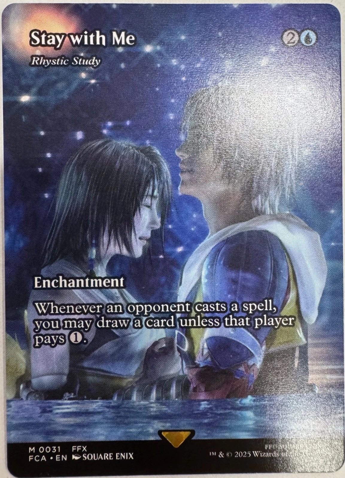 MTG: Final Fantasy - Stay with Me - Rhystic Study (Showcase) Regular