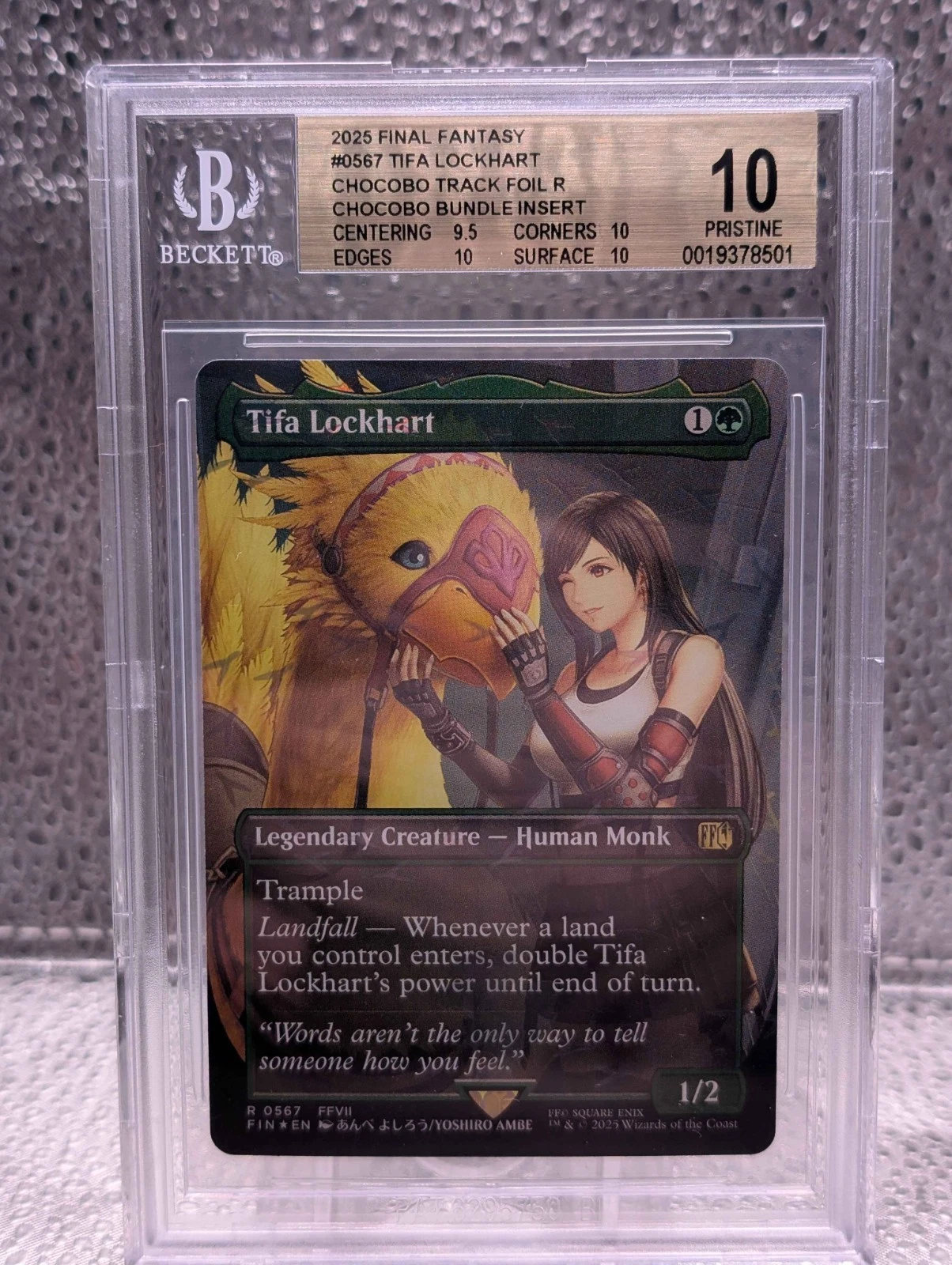 MTG Final Fantasy Tifa Lockhart Chocobo Track Foil BGS 10 POP 3