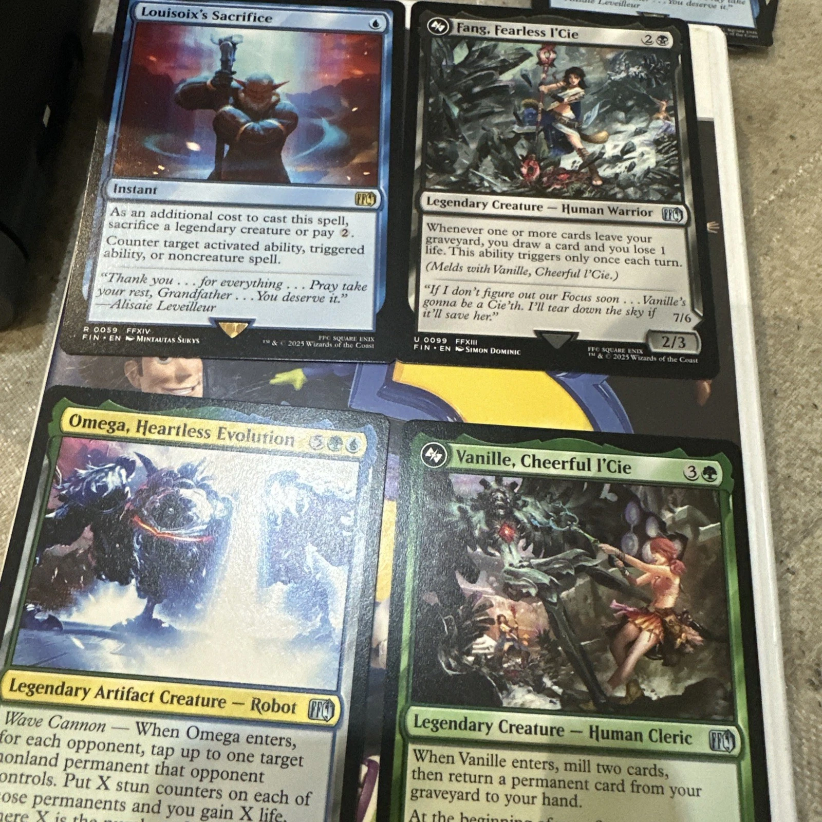 Omega Heartless Evolution FOIL 0236 Final Fantasy MTG + Extra cards