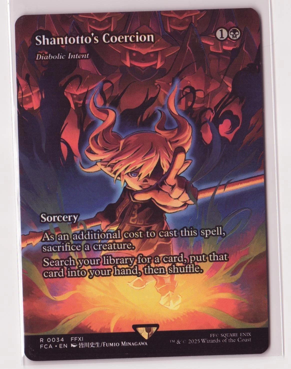 Shantotto's Coercion - Diabolic Intent (Showcase) Final Fantasy MTG #0034